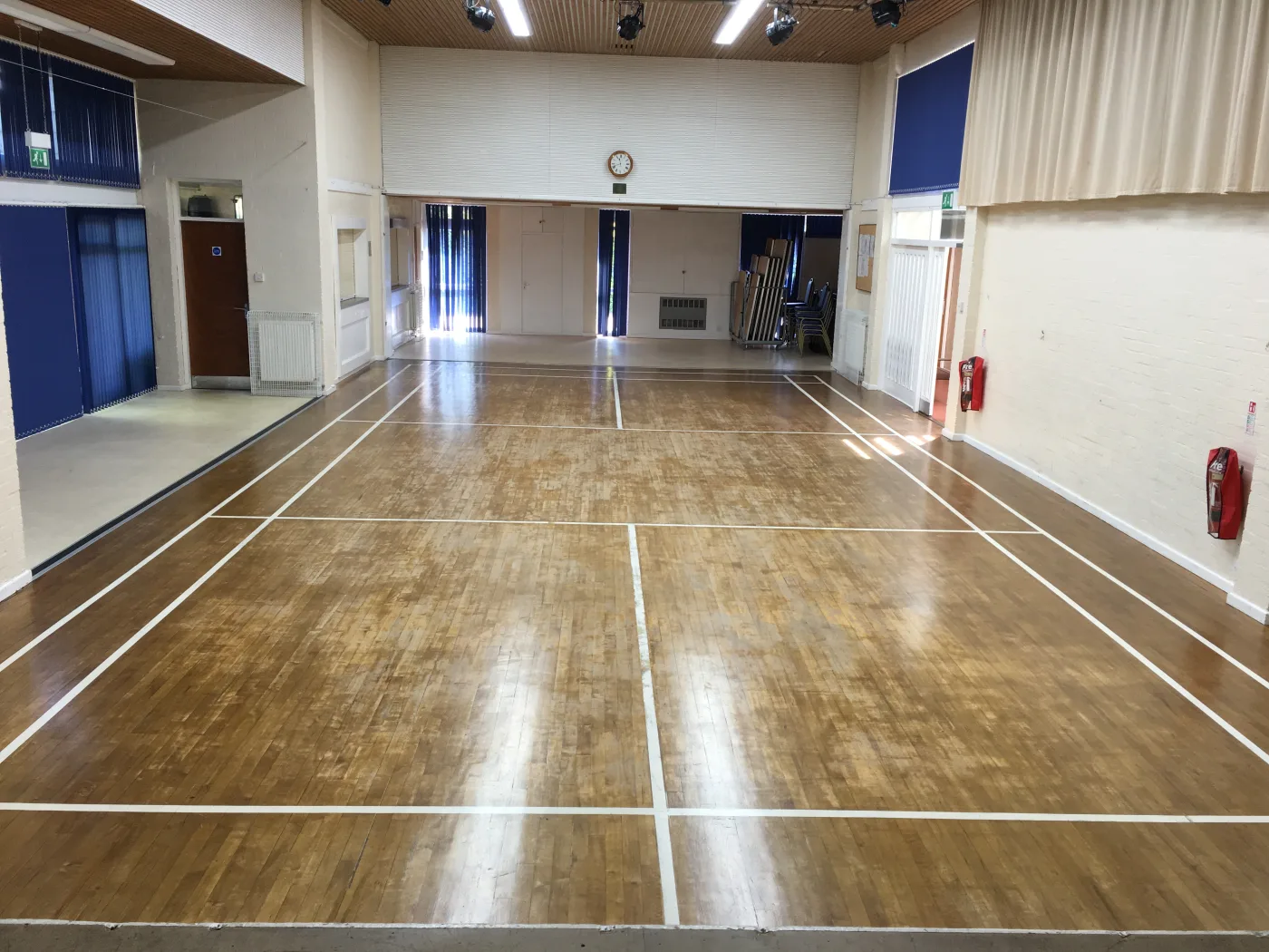 The main hall set for an event